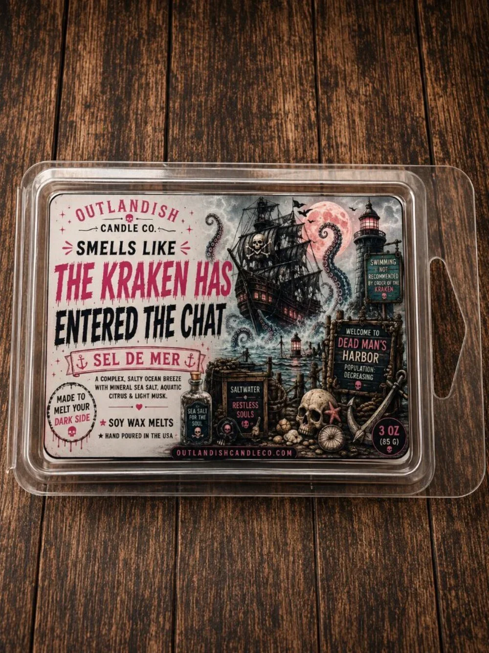 The Kraken Has Entered the Chat Wax Melts | Sel de Mer Scent